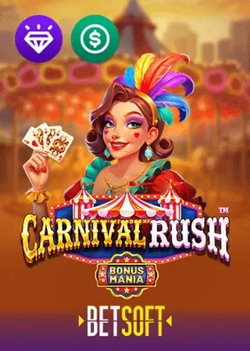 Carnival Rush pokie by Betsoft at Goldwin